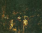 Ernst Josephson nattvakten oil painting on canvas